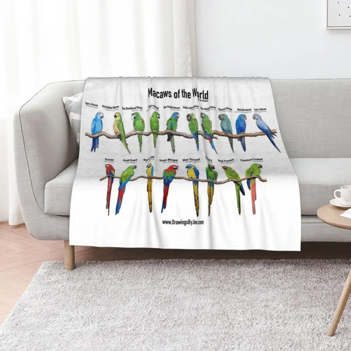 Macaws of the World Throw Blanket Thermal Multi-Purpose Blankets Sofas Of Decoration Stuffeds Quilt Summer Beddings Blankets