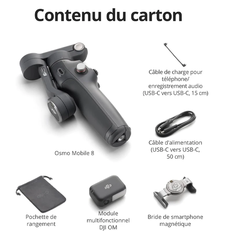Estabilizador de Gimbal para Teléfono Inteligente DJI Osmo Mobile 8 OM8, Gimbal de 3 Ejes para Teléfono Móvil, Marca Original, Nuevo OM8 9