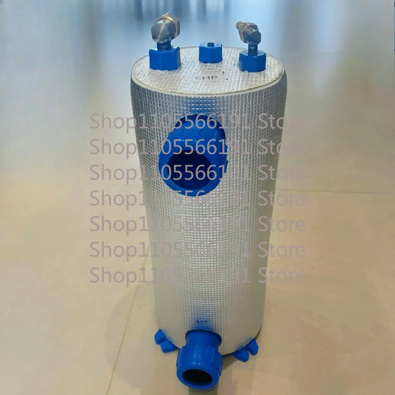 1.5HP 2HP 3HP Titanium Tube Evaporator, Fish Pond Chiller, Seafood Farming Titanium Cannon Heat Exchanger.