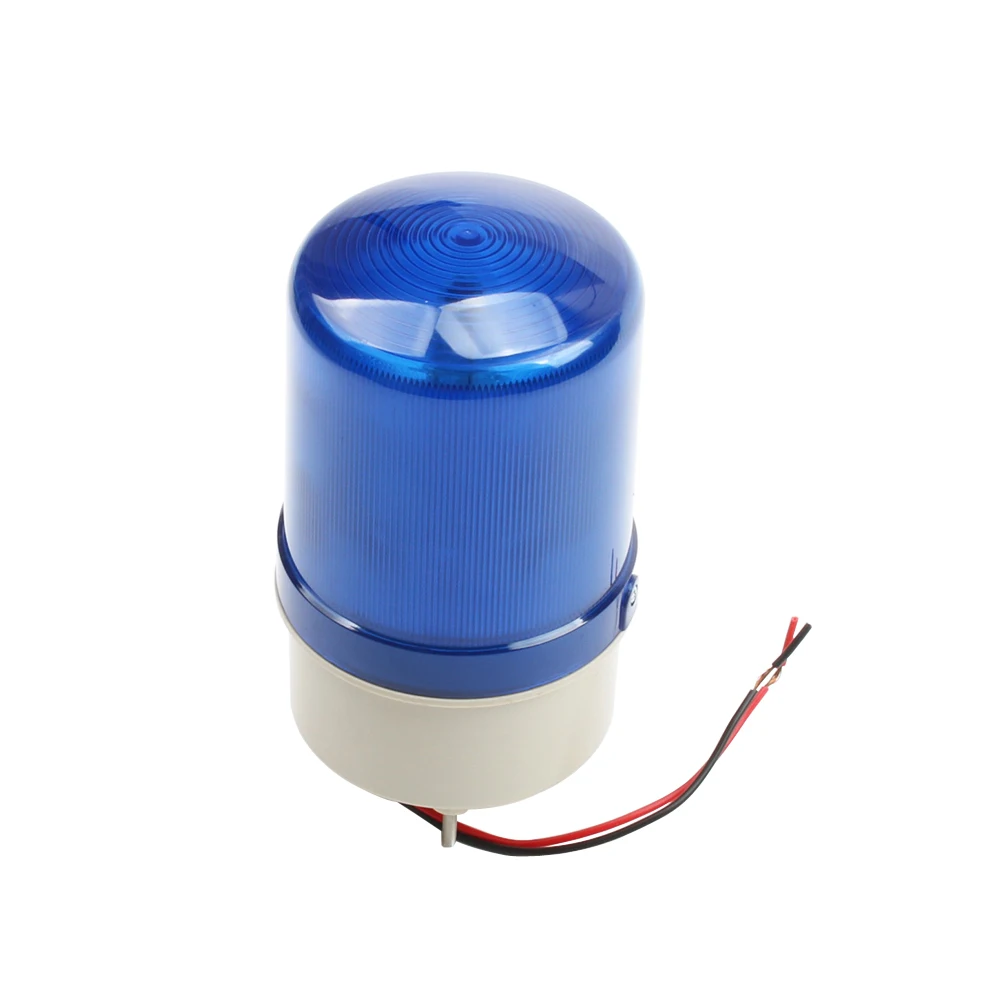 AC110V 220V DC12V 24V LED-5110J Wired Flash Strobe Lampeggiante Sirena Suono e Allarme Silenzioso 2in1 Spia Industriale con Allarme