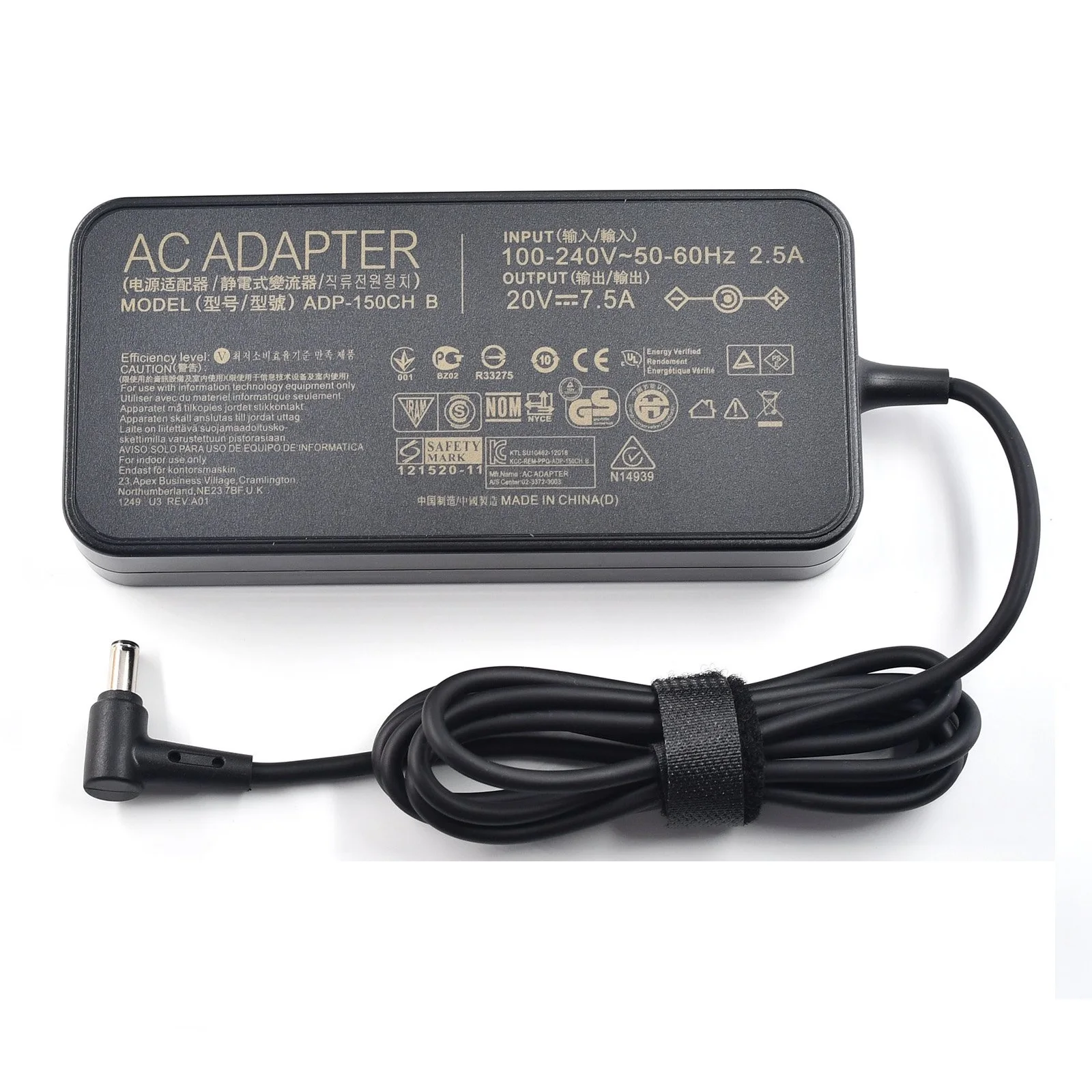 Imagem -04 - Carregador Adp150ch b 150w 20v 7.5a Adaptador ac para Asus Rog Tuf G531gt G731gt Fx505gt Série Fonte de Alimentação Portátil