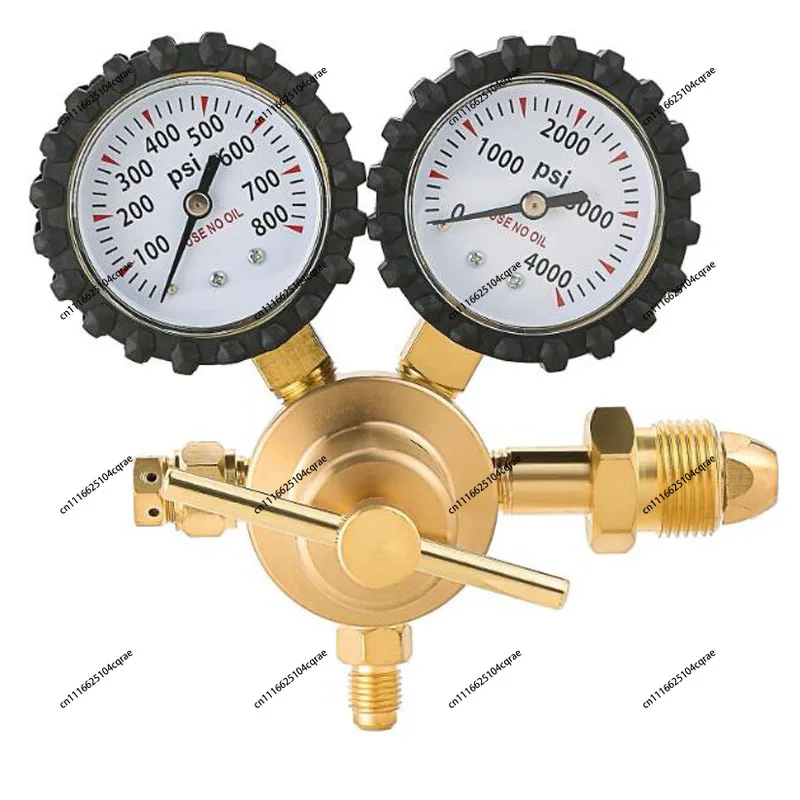 CGA580 Brass Nitrogen Pressure Regulator Nitrogen High Pressure Regulator Inlet Thread