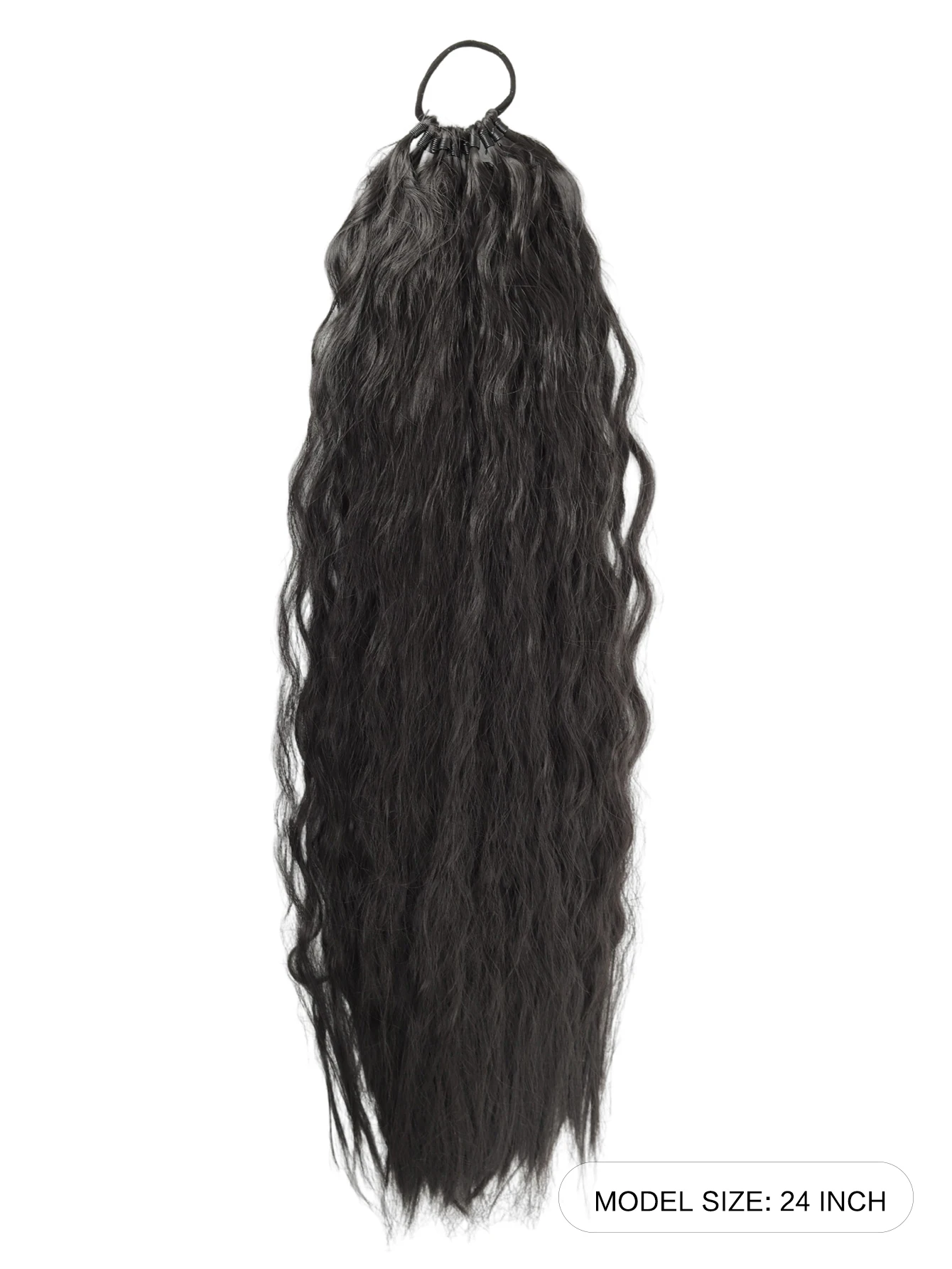 Synthetic Braided Wig, 24 Inch Curly Ponytail