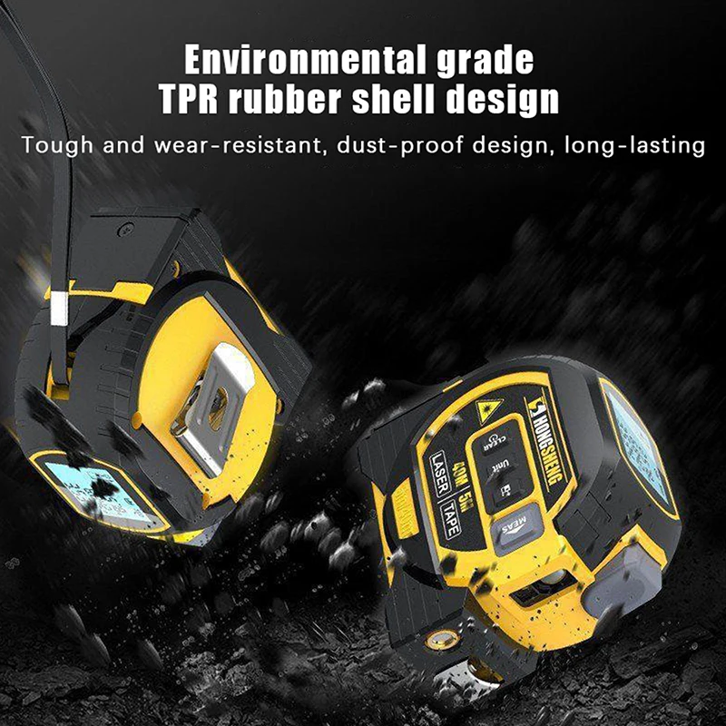 

3-in-1 Rangefinder With Led Display Almighty Ruler The High Precision Laser Almighty Ruler Digital Tape Measure Tools