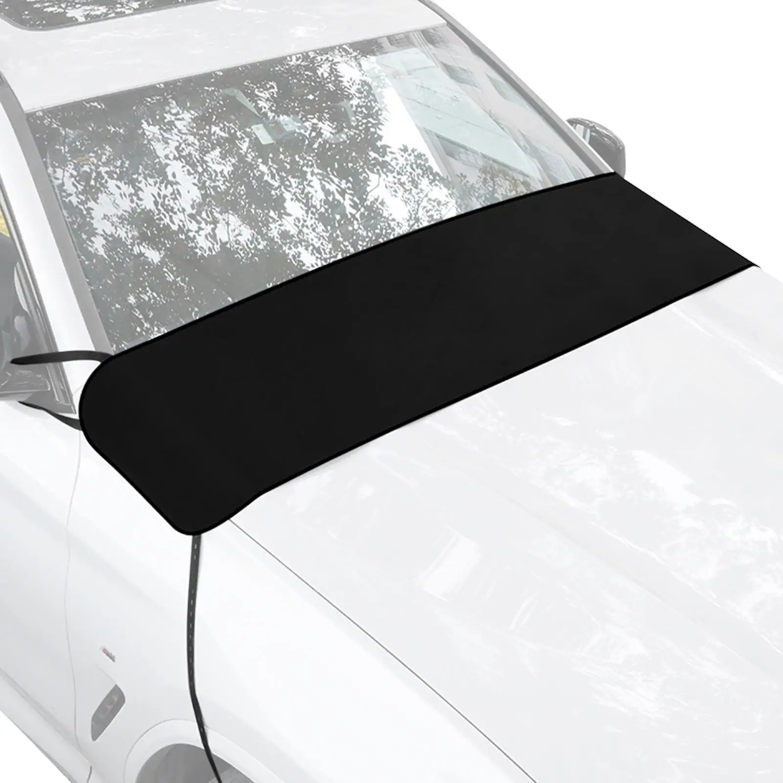 Car windshield dust cover Leaf Protector Half Coverage Automotive Sunshade Front Window Snow Cover for Sedans Minivans Vehicles