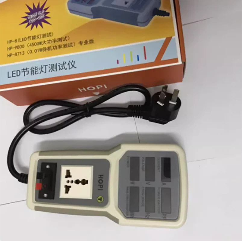 HOPI HP-9800 يده السلطة متر محلل الطاقة LED قياس المقبس قياس عامل الطاقة الجهد الحالي #3
