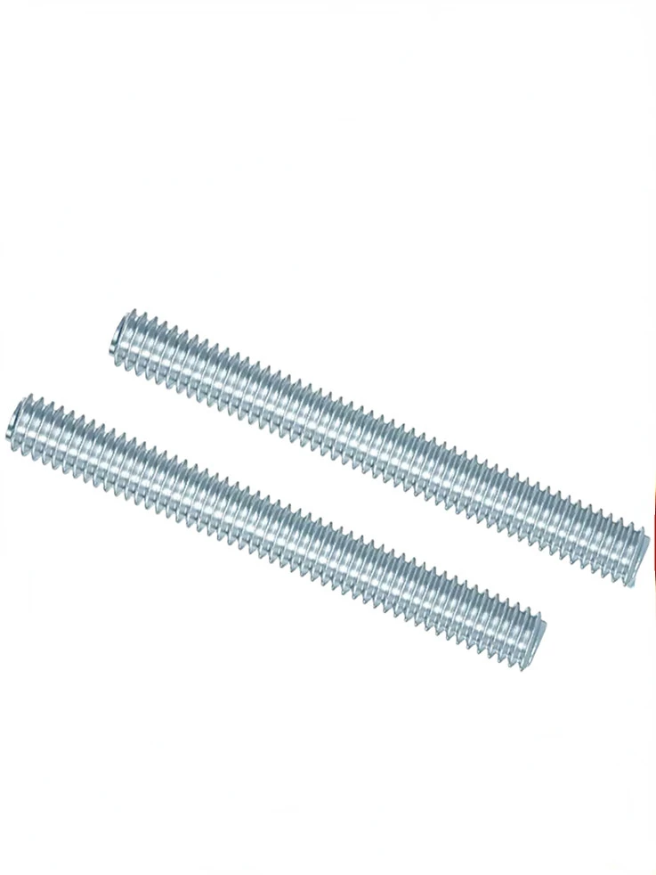 Full Threaded Bar M3 M4 M5 White Zinc Plated Headless Bolt Full Threaded Stud Bar Length 12mm-100mm