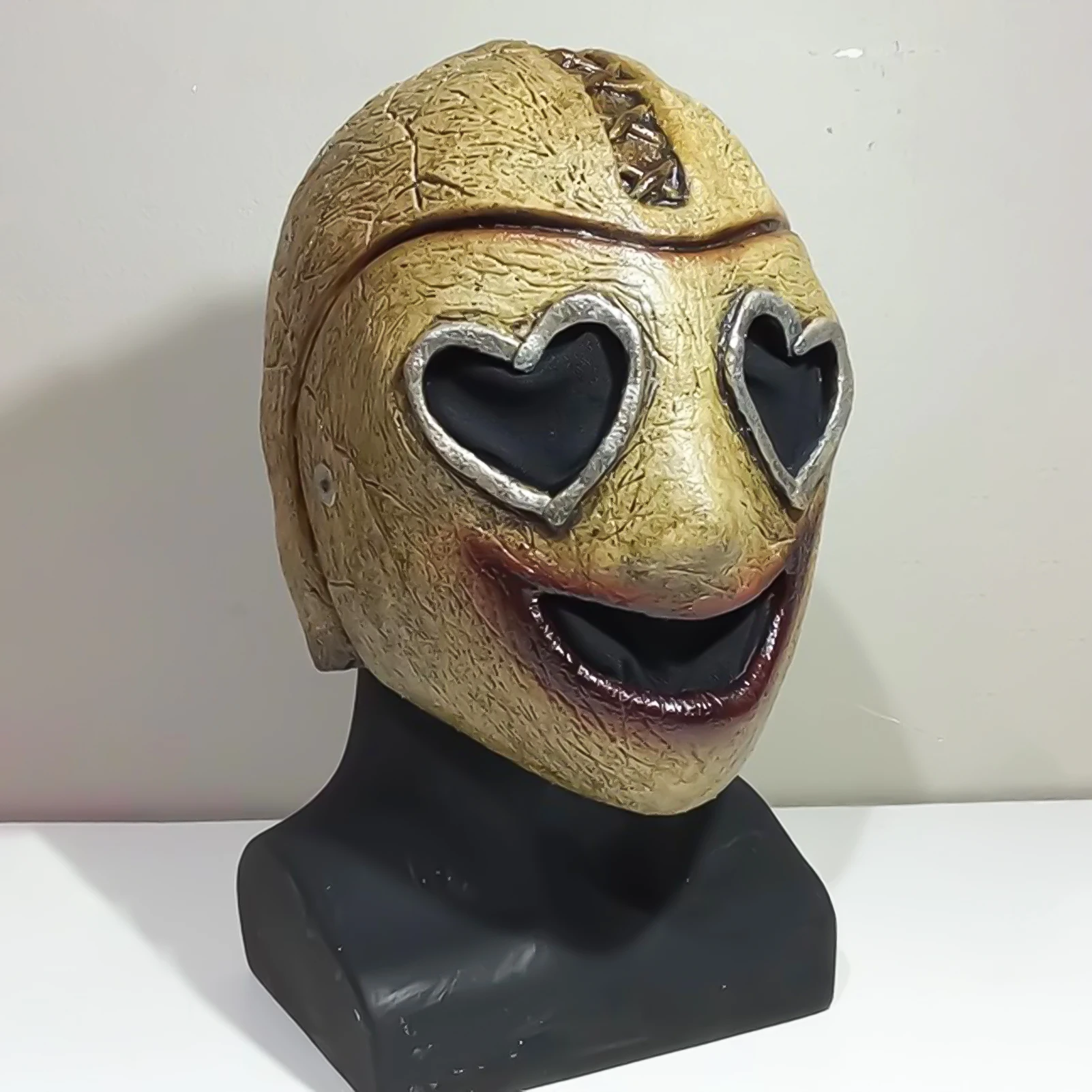 Halloween Wide Grin Model Gezicht Hoofdmasker Voeg geweldig Halloween Vibe Latex Masker Cosplay Prop toe voor volwassenen Kinderen