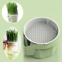 Hierarchical Cat Grass Planting Cup Hydroponic Soilless Cultivation Reusable Catnip Growing Container Seedling Germination Tray