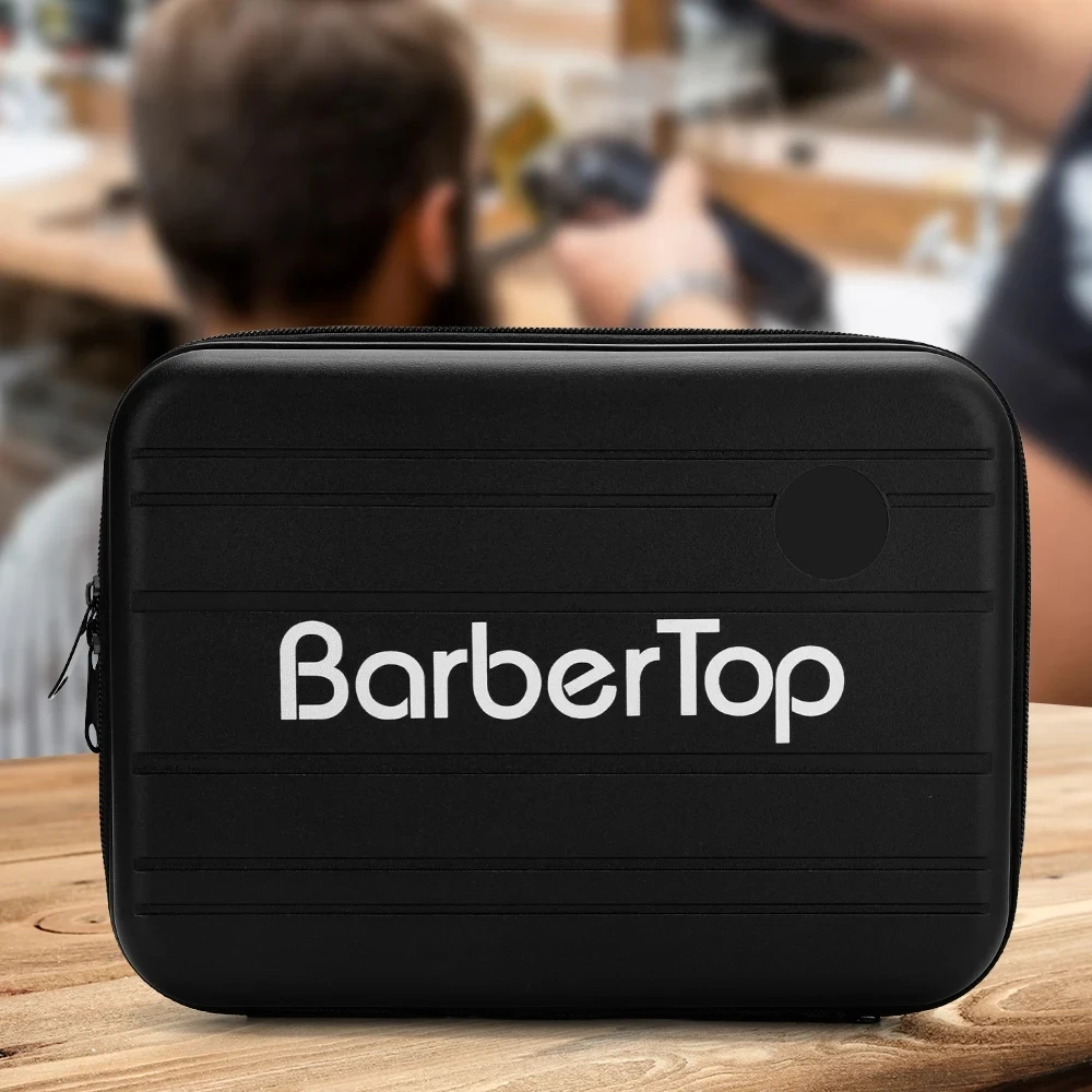 Professional Barber Tool Case with Organizer Pockets & Elastic Straps Portable Large Capacity Storage Bag for Scissors Clipper