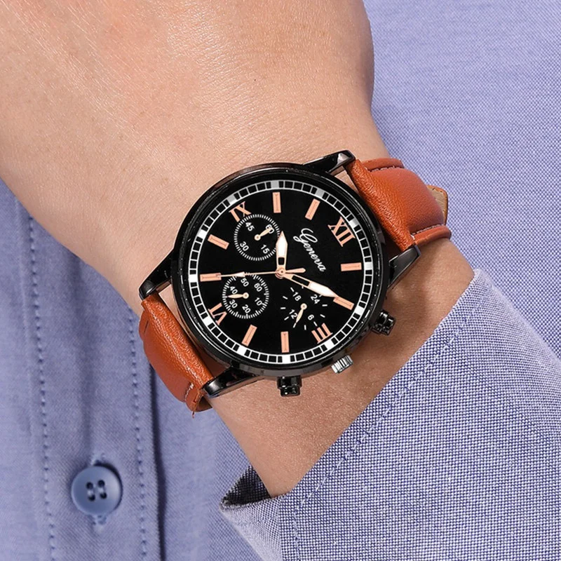 Top Brand Orologi da uomo Cassa in metallo di moda Orologi al quarzo per uomo Casual Business Orologio da uomo in pelle Reloj Hombre Erkek Kol Saati