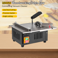 1200W Woodworking Decoration Table Saw Newly Upgraded Stainless Steel Table Top with Angle Ruler and Adjustable Backing Cutting