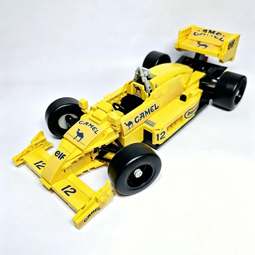 New MOC Speed ​​Series 1987 Grand Prix Lotus 99T Racing Car Model Building Blocks DIY Modular Assembly Children's Toy Boy Gift