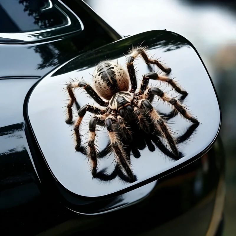 Realistic spider car sticker, self-adhesive vinyl sticker, suitable for fuel tank caps, trunks, motorcycle fuel tanks, fairings