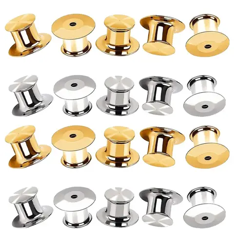 10/20Pcs Metal Locking Pin Back Locking Pin Keeper Clasp DIY Backing Brooch Lapel Safety Hold Lock Jewelry Making Accessories