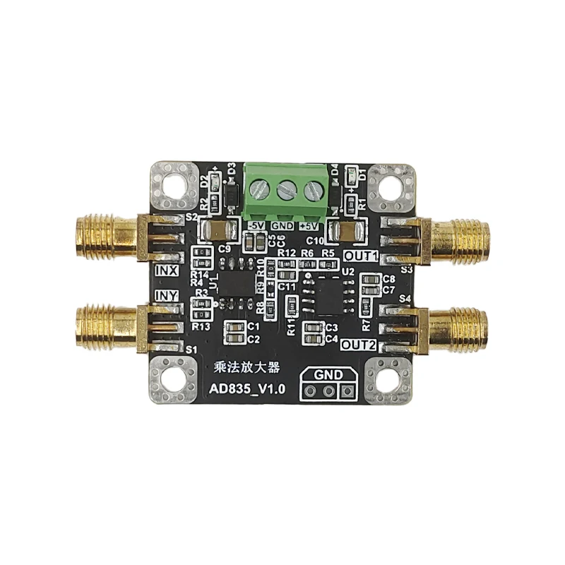 AD835 Analog Four-quadrant Multiplier Amplifier Mixer Module Broadband Modulation and Demodulation with Post-stage Amplification