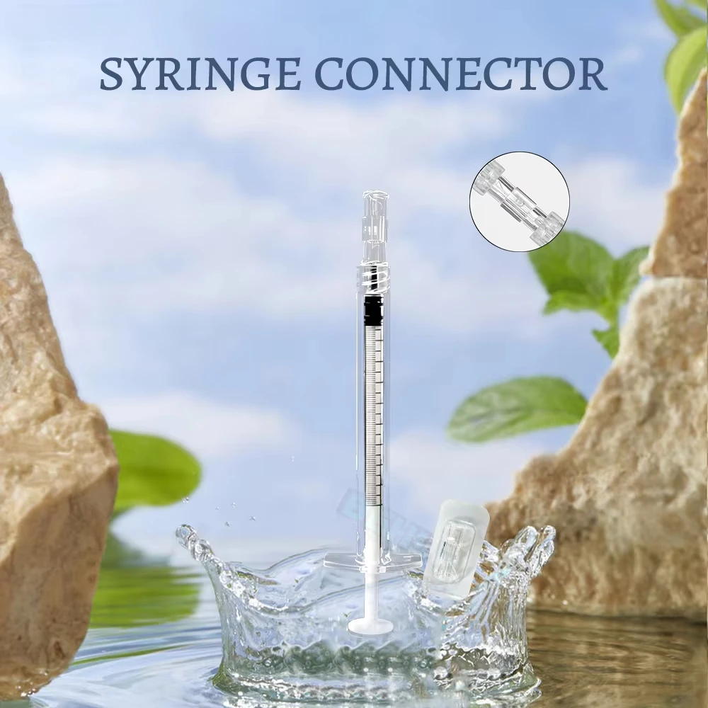 Hot Sale Thread Syringe Coupler Connector medical sterile transparent luer syringe connectors are suitable for leak components