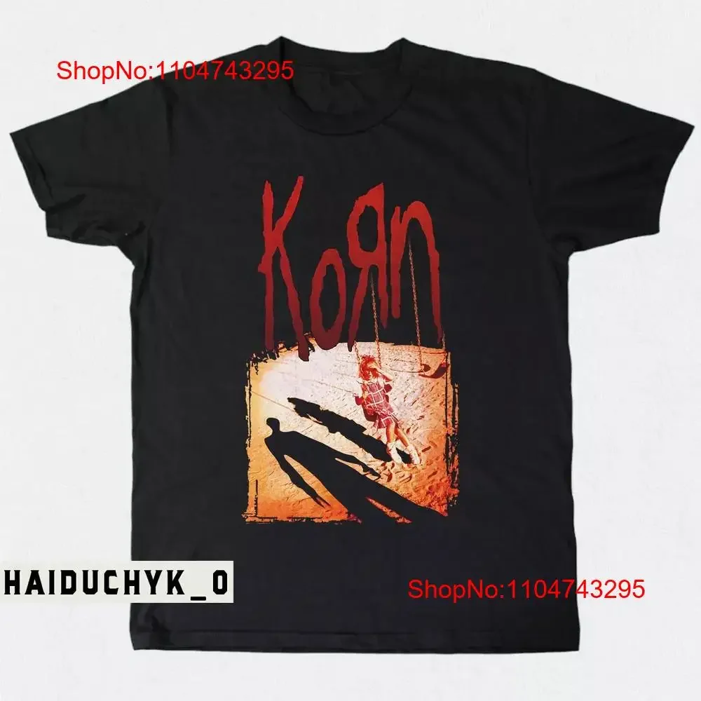 

Korn Rock Band Black T shirt Size S 5XL vintage Washed graphic Unisex Stretched Casual designer clothes Breathable Versatile