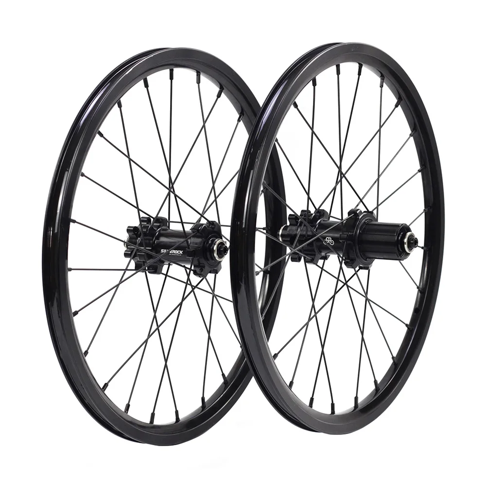 

SILVEROCK NBR Alloy Wheels 16" 1 3/8" 349 Disc Brake 24H for Fnhon Gust Folding Bike Bicycle Wheelset Parts