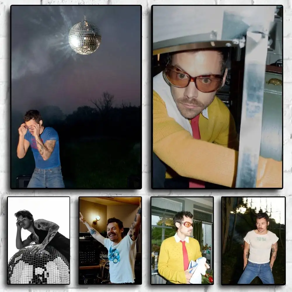 Adesivo de pôster em alta definição H-Harry S-Styles Kiss All the Time Disco Occasionally, que enfeita as paredes do quarto, variedade de opções