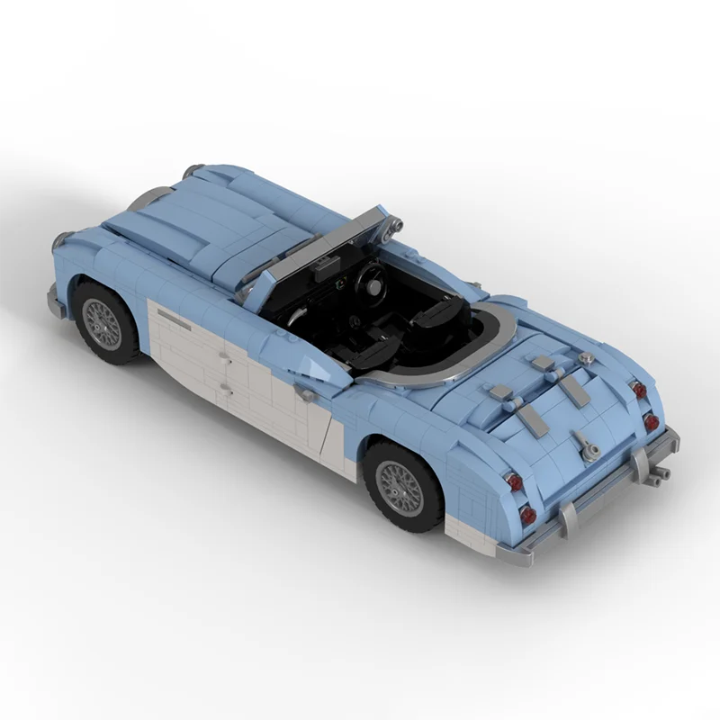 MOC Austin Healey Mk1 Speed Champion Static Edition Oldtimer Modell Racing Kinderspielzeug Geschenk Technologie Bausteine