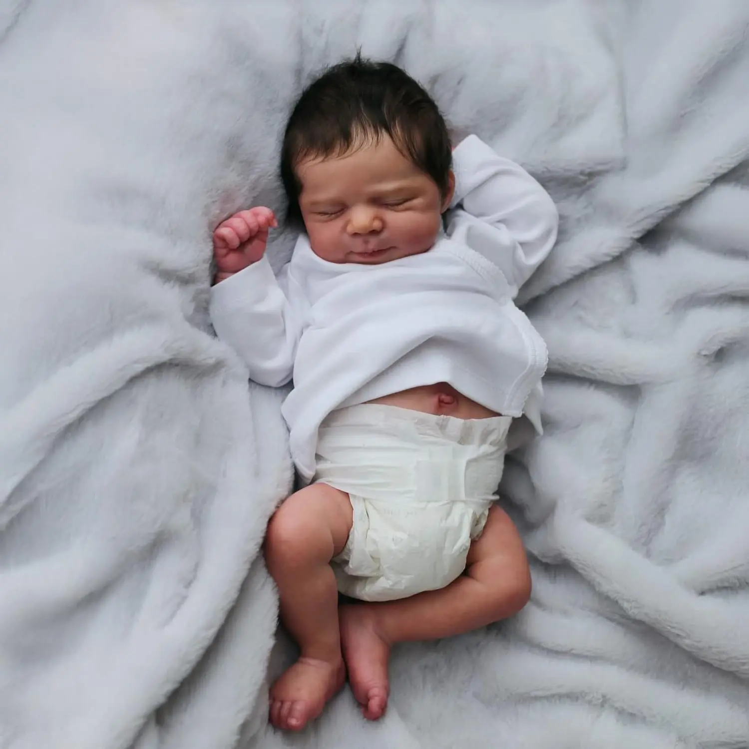 19INCH Full Vinyl Reborn Baby Doll Pascale Real Iife Silicone Reborn Dolls Multiple Layers Painting 3D Skin with Visible Veins