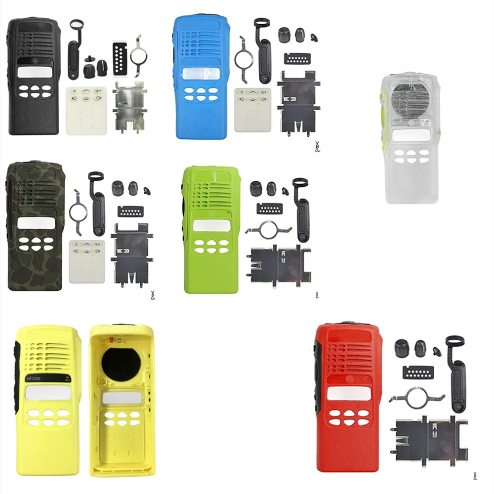 Colorful Replacement Repair Housing Case Cover For HT1250 Limited-Keypad Handheld Radio Comunicador 