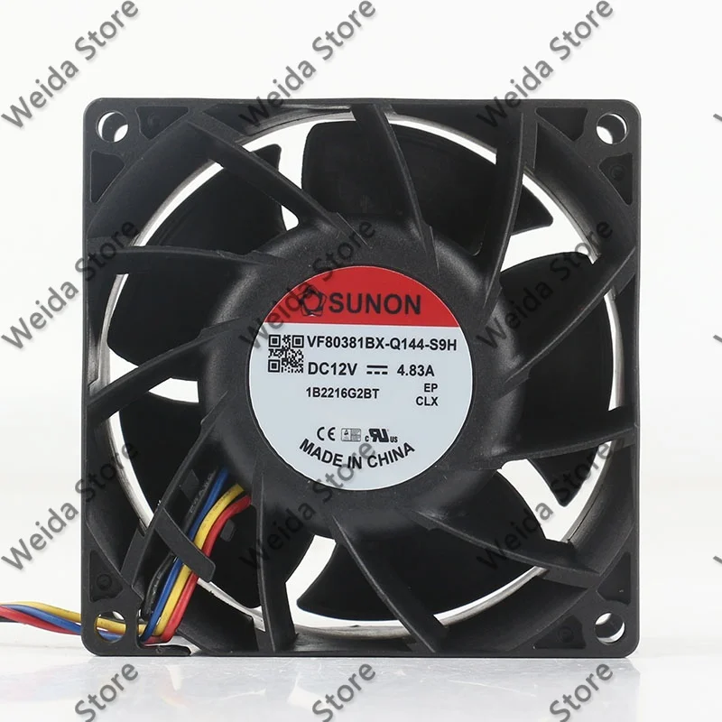 

New SUNON VF80381BX-Q144-S9H 8038 80X80X38MM 5V 24V 48V DC12V 4.83A AC EC 8CM cooling fan