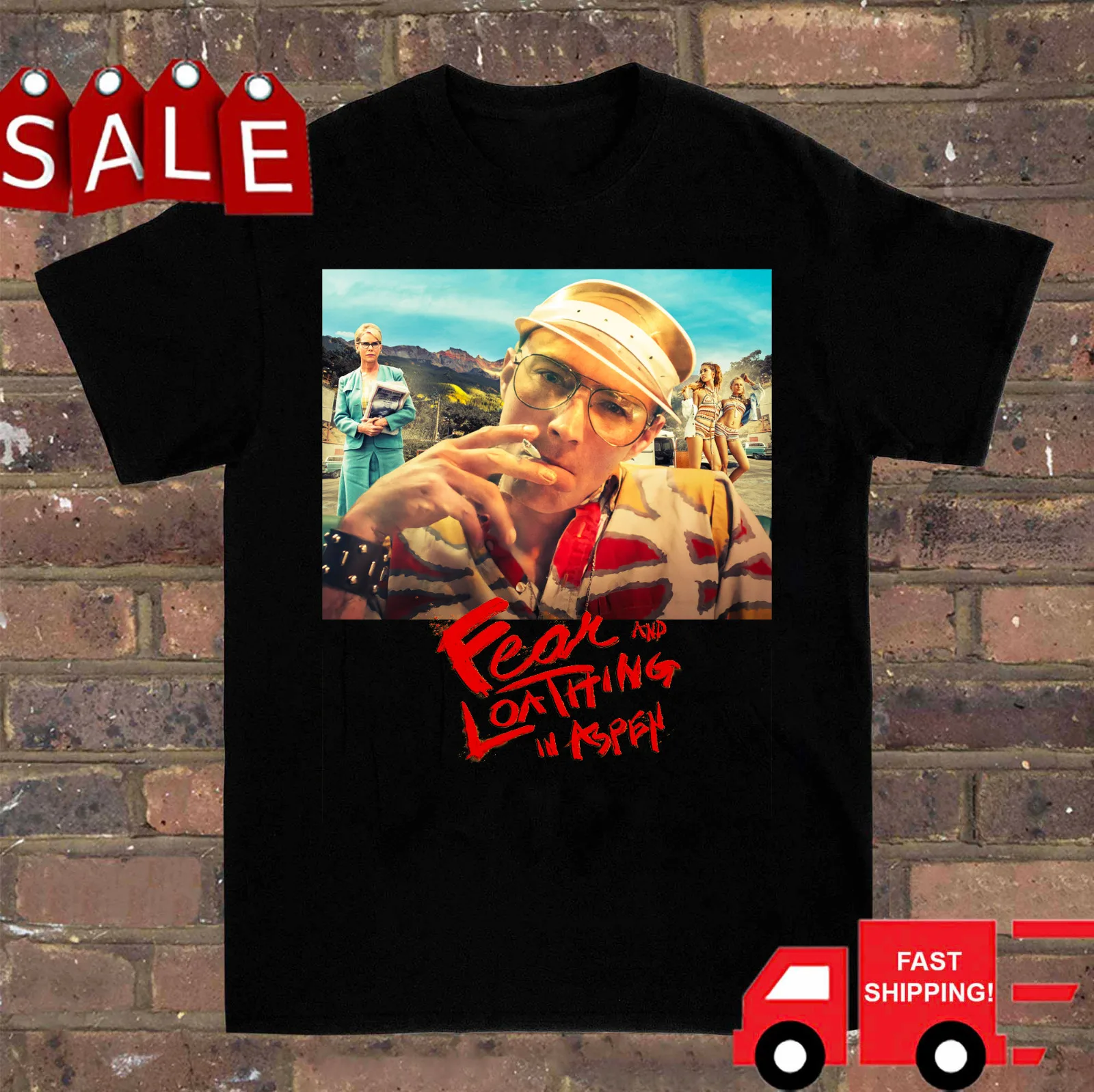 New Fear And Loathing in Las Vegas Smoking Men Shirt Black Unisex S-5XL NE2344