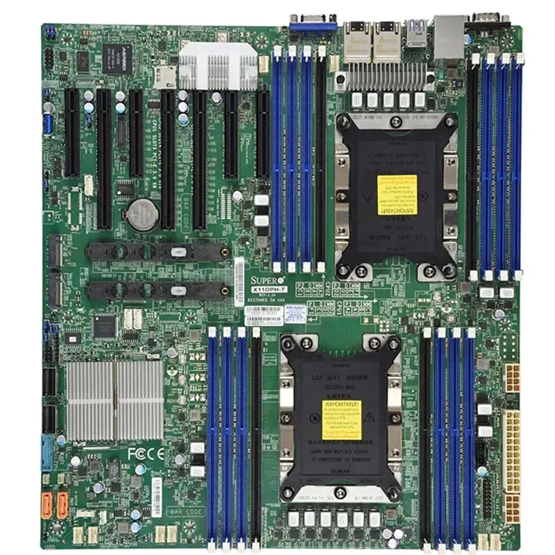 X11DPH-T FOR Supermicro Motherboared 2th generation LGA-3647 PIN C622 DDR4-2933MHZ processor Tested Well bofore shipping