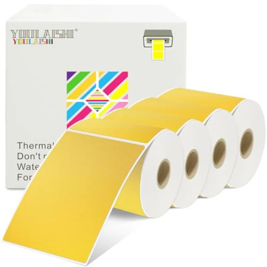 

3 x 5 Inch Rectangle Label Stickers 1200PCS Inventory Labels Color Coding Thermal Shipping Labels for Moving Box Printable Adhe