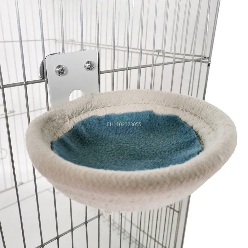 Handmade Winter Warm Bird Breeding Hut Nest Bed Toy for Parrot Budgie Parakeet Cockatiel Cage Perch Stand Hatching Nesting Box