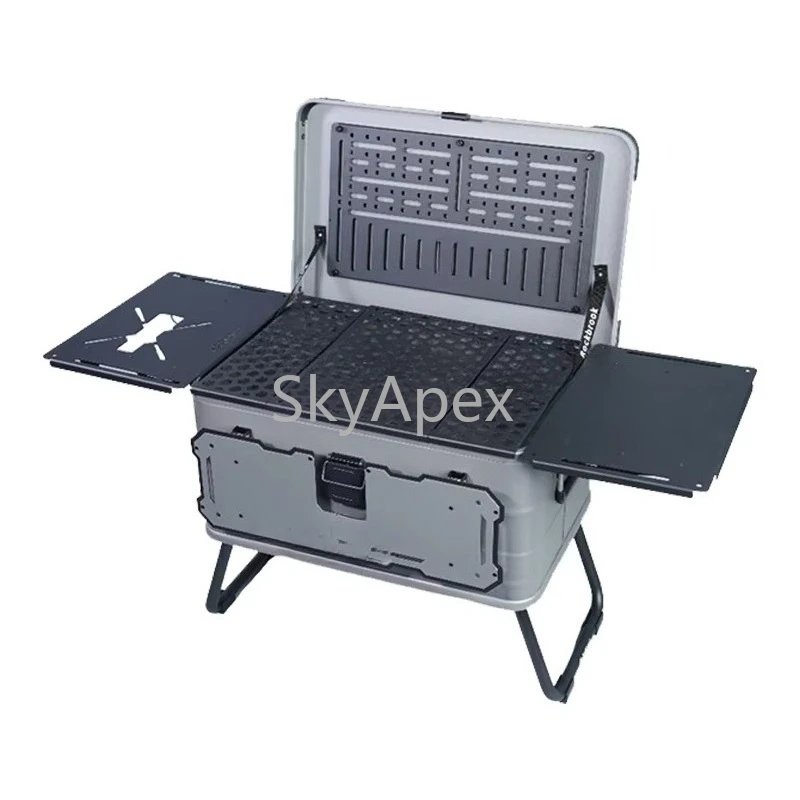 

Custom Alloy Top Roof Aluminum Tool Case Outdoor Camp Car Travel Coffee Storage Box Containers Waterproof Shockproof Dustproof