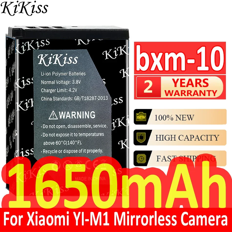 KiKiss Battery 1650mAh bxm-10 For Xiaomi YI-M1 Mirrorless Camera