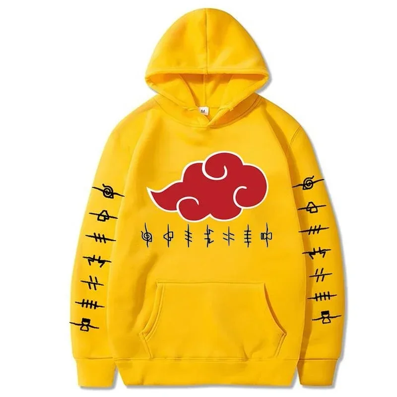 Akatsuki nuvem hoodie unissex moda impressa pulôver outono & inverno confortável streetwear melhor hip pop topo hoodies feminino