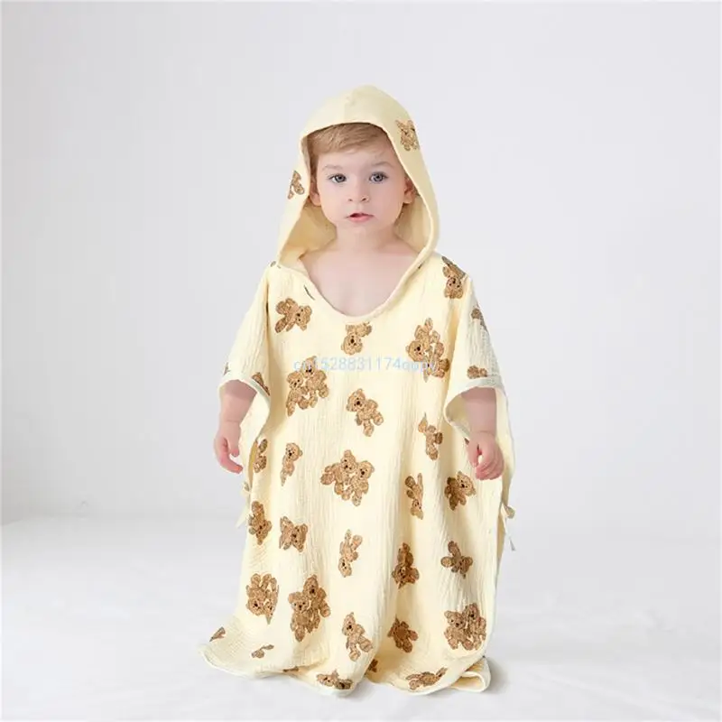 Toddler Wrap Towel 6-Layer Bath Towel Summer Beach-Towel Baby Muslin-Bathrobe Dropship