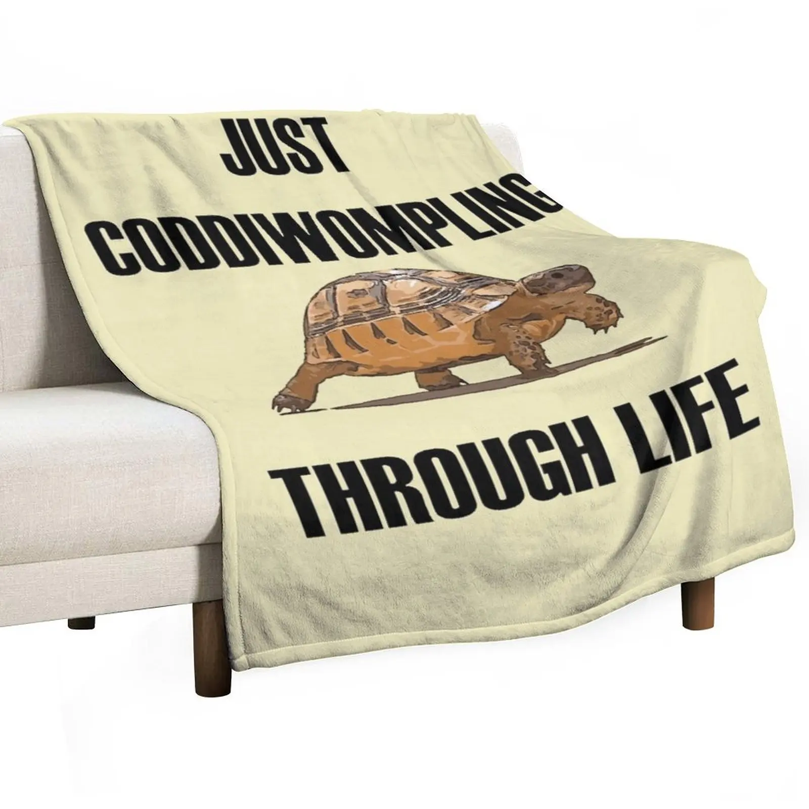 

Just Coddiwompling Through Life Tortoise Throw Blanket Quilt Fashion Sofas Beach Flannel Blankets