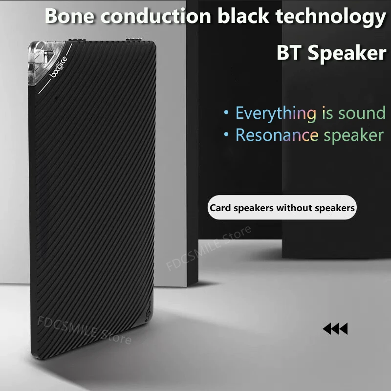 

Bocoice Bone Conduction Wireless BT Speaker Mini Portable Loudspeaker Stereo Built-in Mic Sound Box FM BASS Column caixa de som