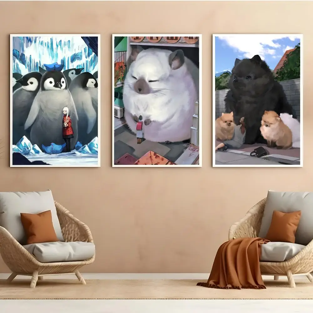 Painting Of Lonely Healing Monokubo Poster HD Anime Hot Theme Singer/OST/Movie-Waterproof Self-Stick Home Decor