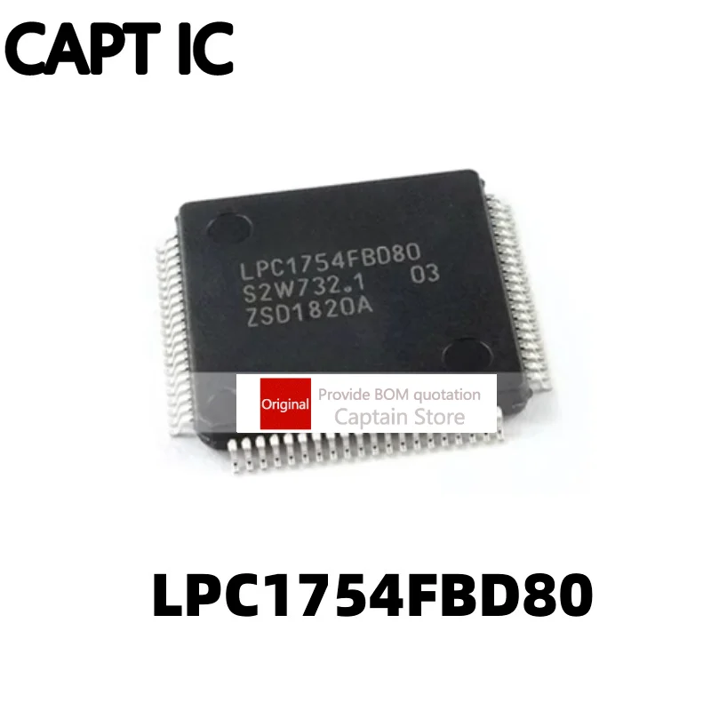 

5 шт LPC1754FBD80 LPC1754 LQFP-80 микроконтроллер