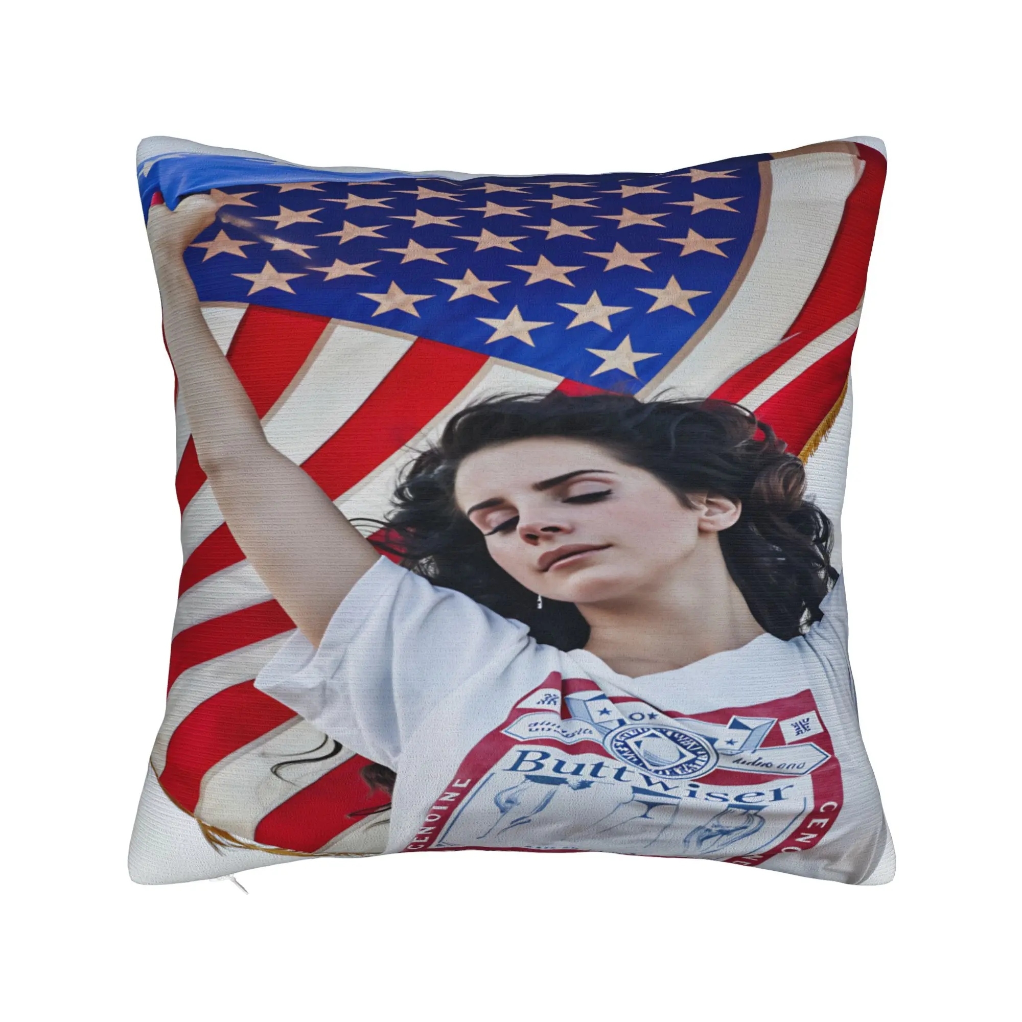 Lana Del Rey Singer Lizzy Grant  Pillow Case  Custom Pillow Cover Vintage Pillowcases For Living Room Sofa