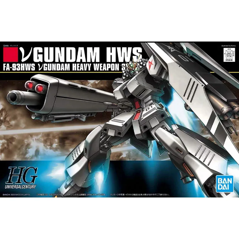 

Bandai Assembly Model HGUC 093 1/144 Gundam HWS Nu Reload Niuman Character Gundam Assembly Set DIY