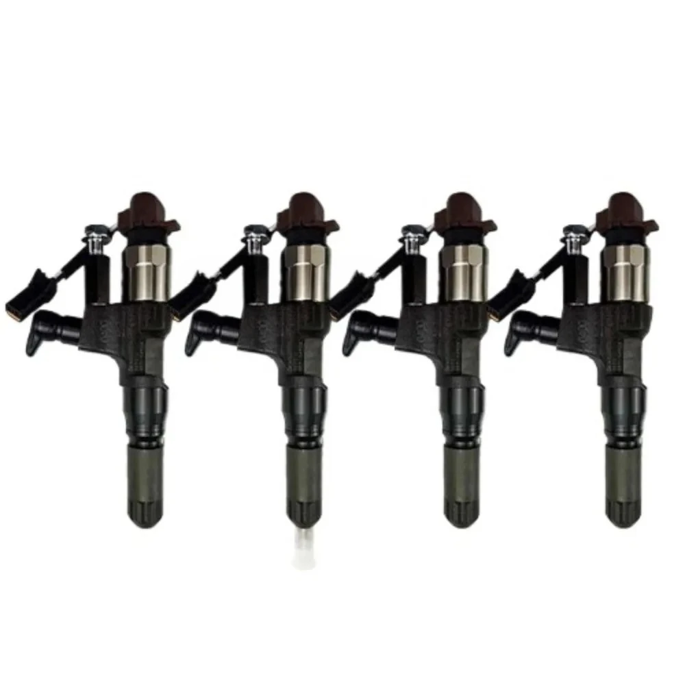 

4-Piece fuel injector 23670-E0400 + 295050-0230 for Hino J08E engine Kobelco excavator