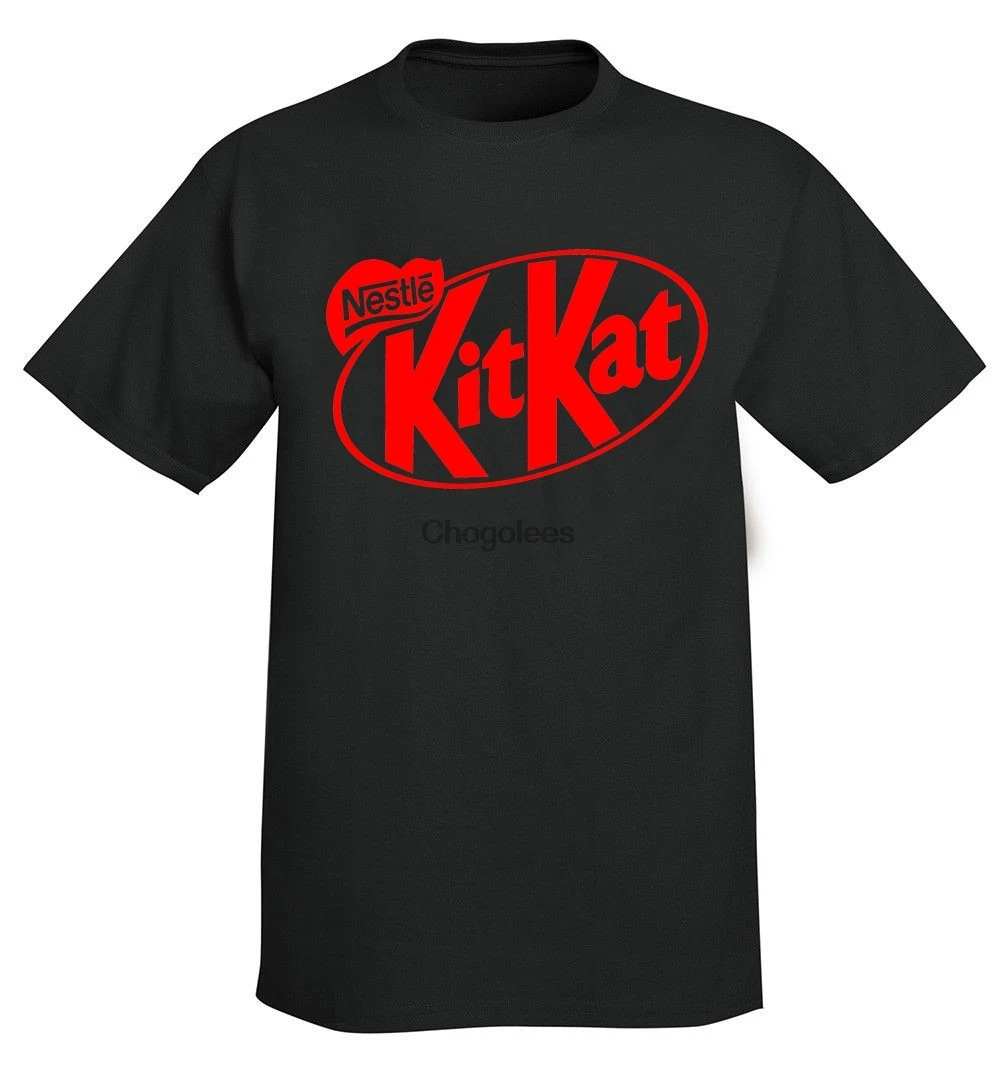 New Fashion Men's Nestle T-shirt S-3xl Kitkat T Shirt Adult Men Round Neck Summer T Shirt