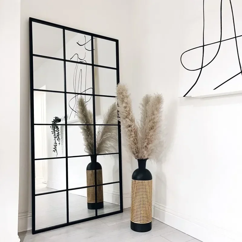 

Practical Frame Wall Mirrors Floor Elegant Minimalist Make Up Full Wall Mirror Glass House Espejo Cuerpo Entero Decoration
