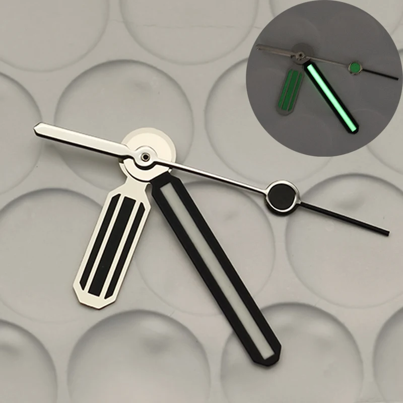 NH35 ساعة الأيدي تناسب 7S26 NH35 NH36 4R35 4R36 ساعة حركة ميكانيكية أوتوماتيكية C3 ساعة يد مضيئة خضراء أجزاء مجددة