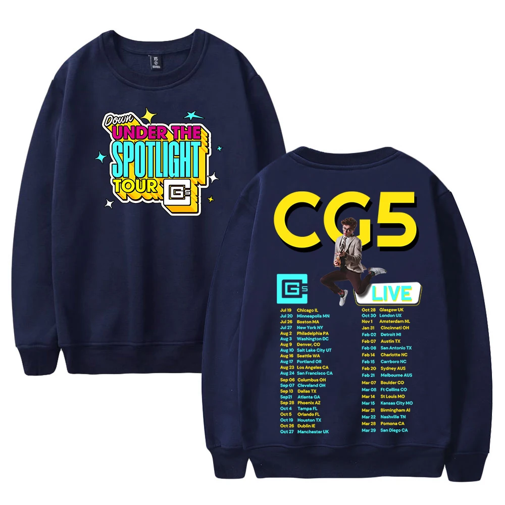 CG5 Merch Under The Spotlight Tour 2025 Crewneck Long Sleeve Streetwear Women Men Sweatshirt Trendy Outfits