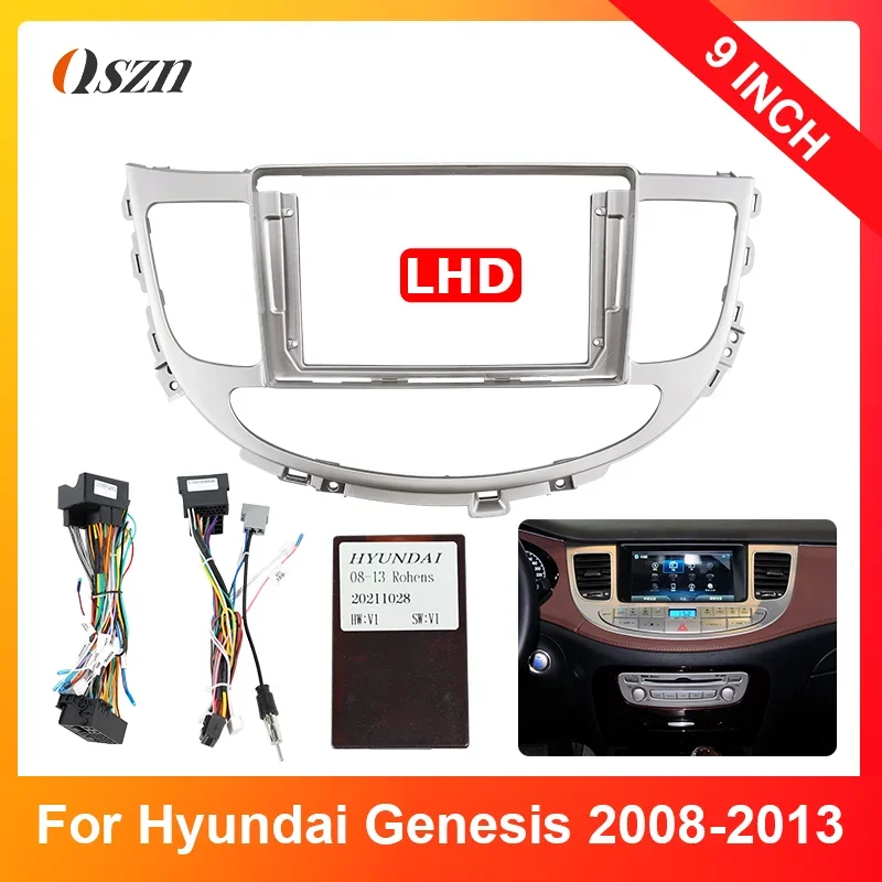 

Автомобильный GPS-навигатор для HYUNDAI 2008-2013 GENESIS стерео радио Fascias панель экран LHD рамка подходит для комплектов отделки приборной панели