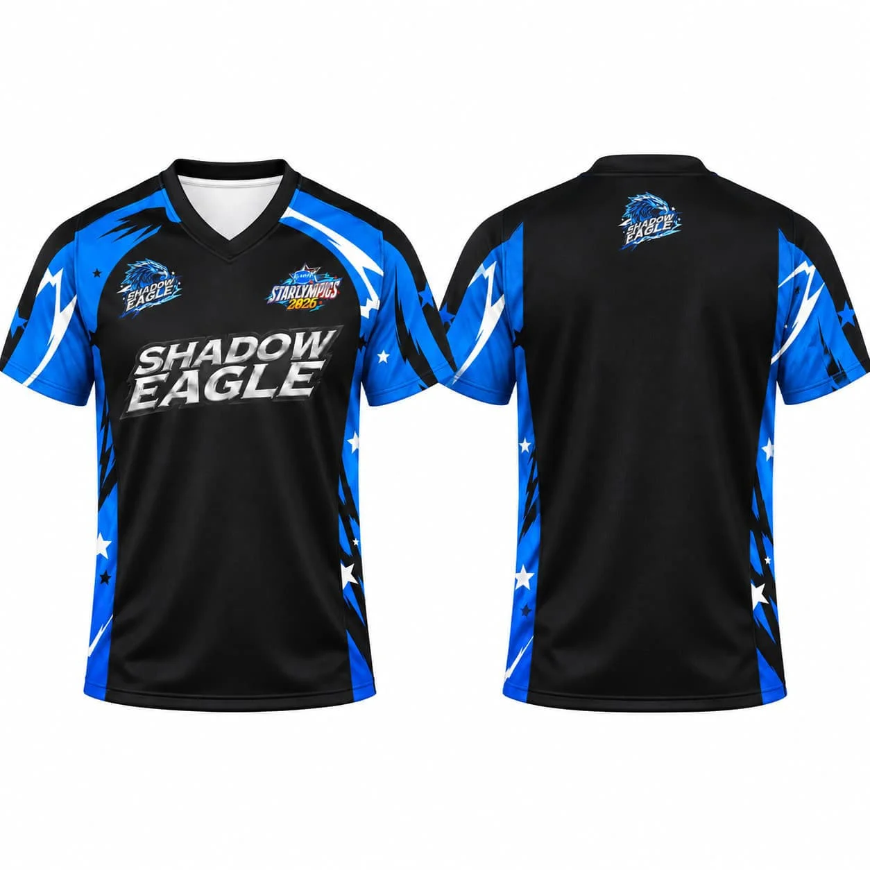 Thailand Gmmtv Starlympics 2026 Shadow Eagle Jersey Jersey Fans Unisex Vneck T Shirt Women's Tshirt Loose Tee Blue Team Jersey
