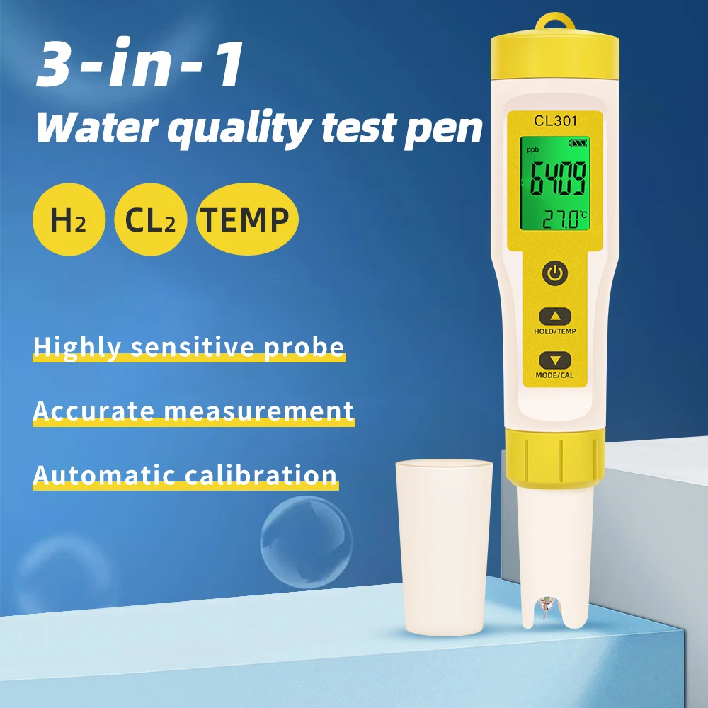 5-in-1-Chlormessgerät PH-Messgerät ORP H2 Temp Cl2 Detektor Wasserqualitätsmonitor Testwerkzeug Filter für Schwimmbad SPA Wasser – Detail 24